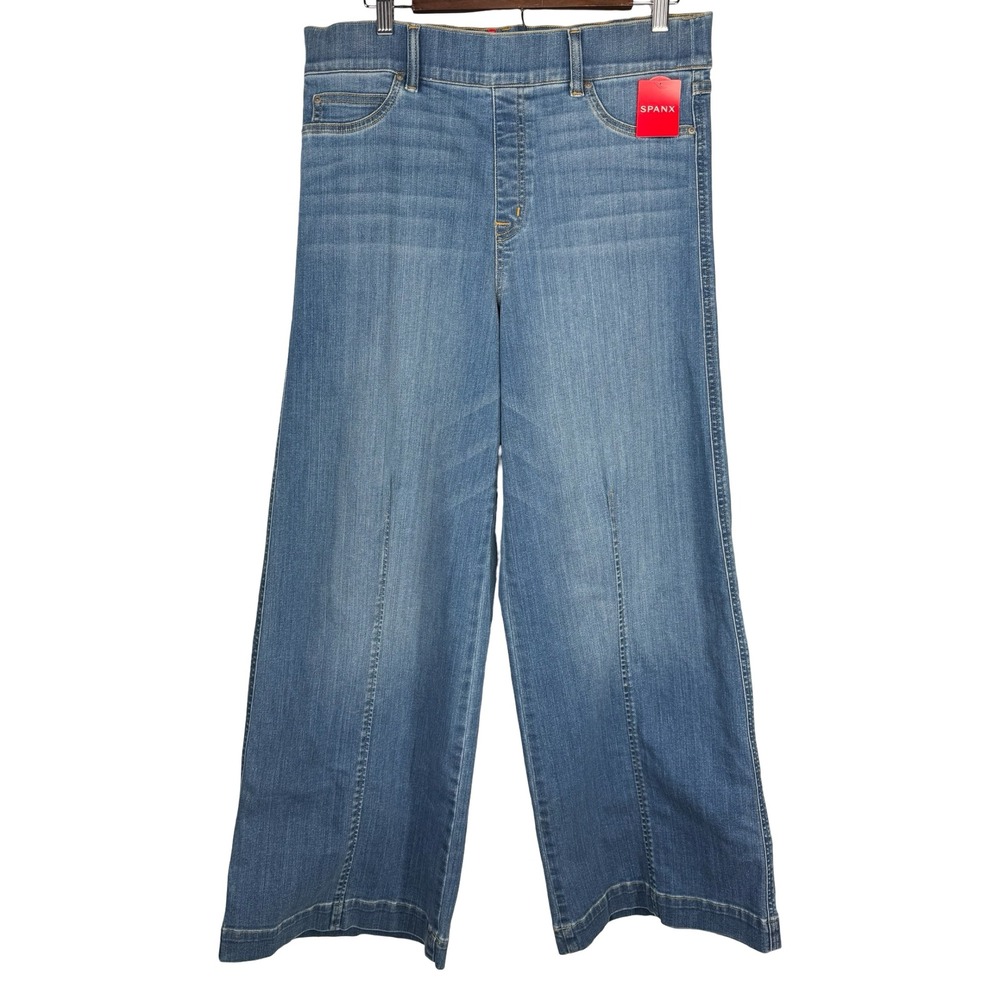 High-Rise Wide Leg Women’s Jeans - Blue - Picture 5 of 8